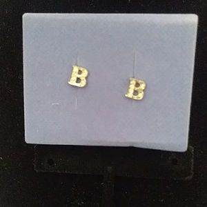 Avon Pave Initial Earrings